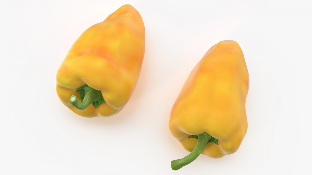 Sweet Long Pepper Yellow 3D model