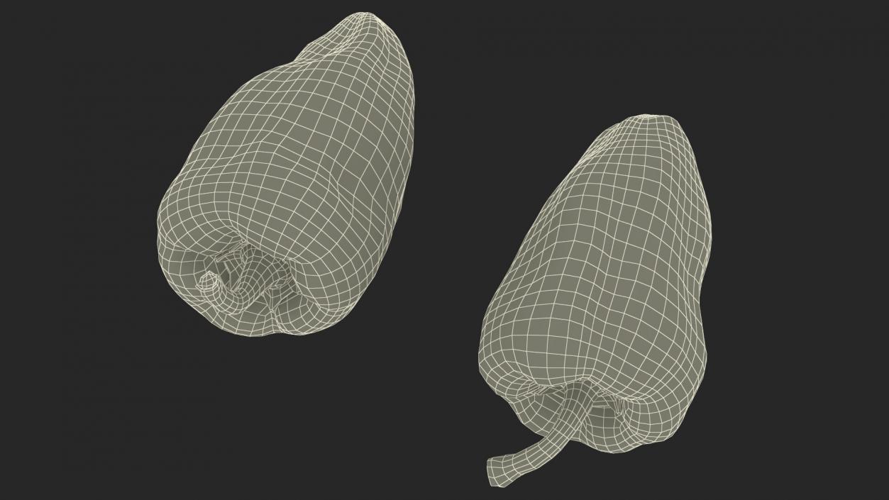 Sweet Long Pepper Yellow 3D model