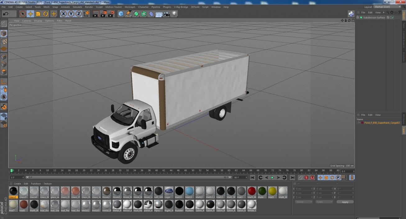 Ford F-650 Supertrack Cargo 3D