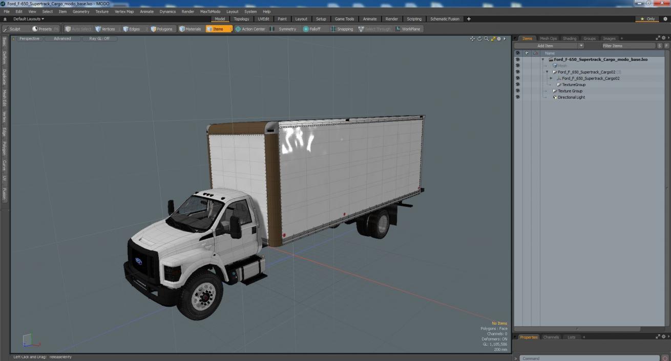 Ford F-650 Supertrack Cargo 3D