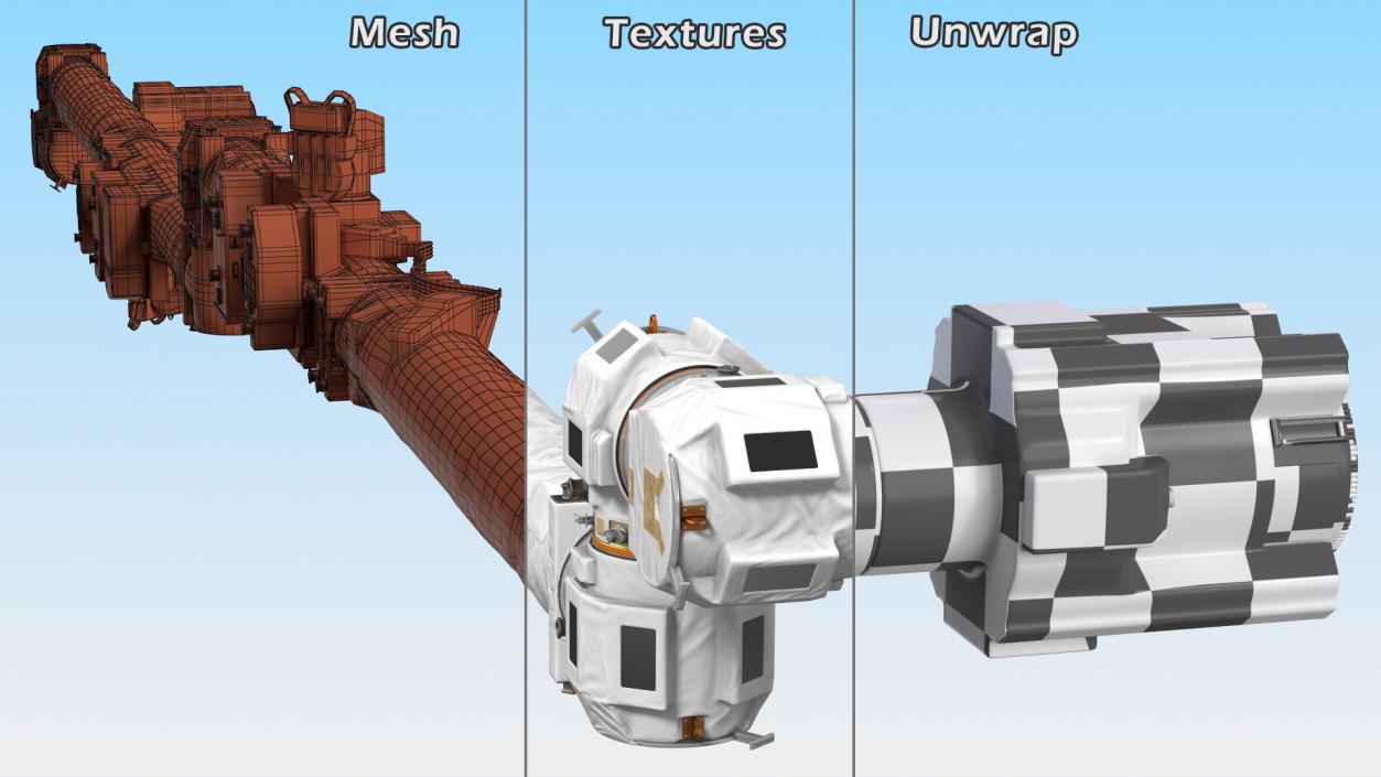 Canadarm2 ISS Remote Manipulator System 3D model