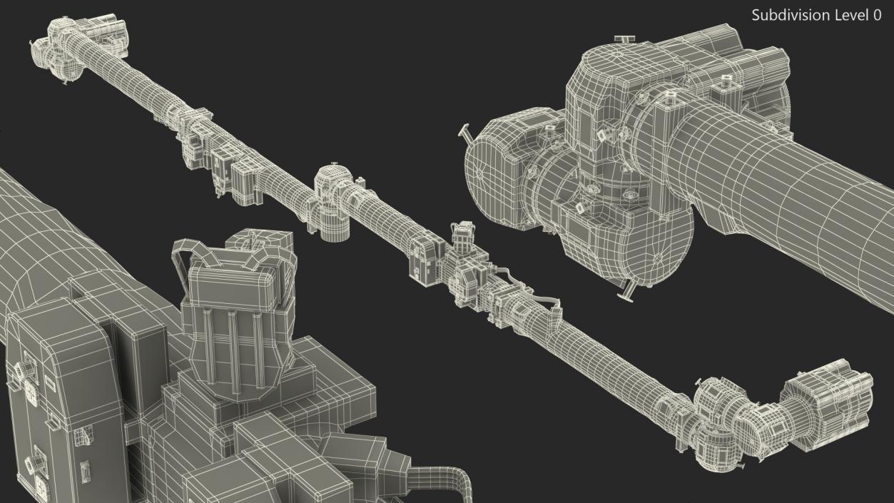 Canadarm2 ISS Remote Manipulator System 3D model