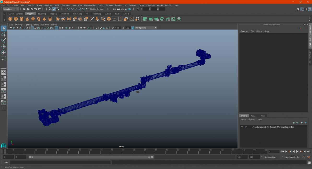 Canadarm2 ISS Remote Manipulator System 3D model