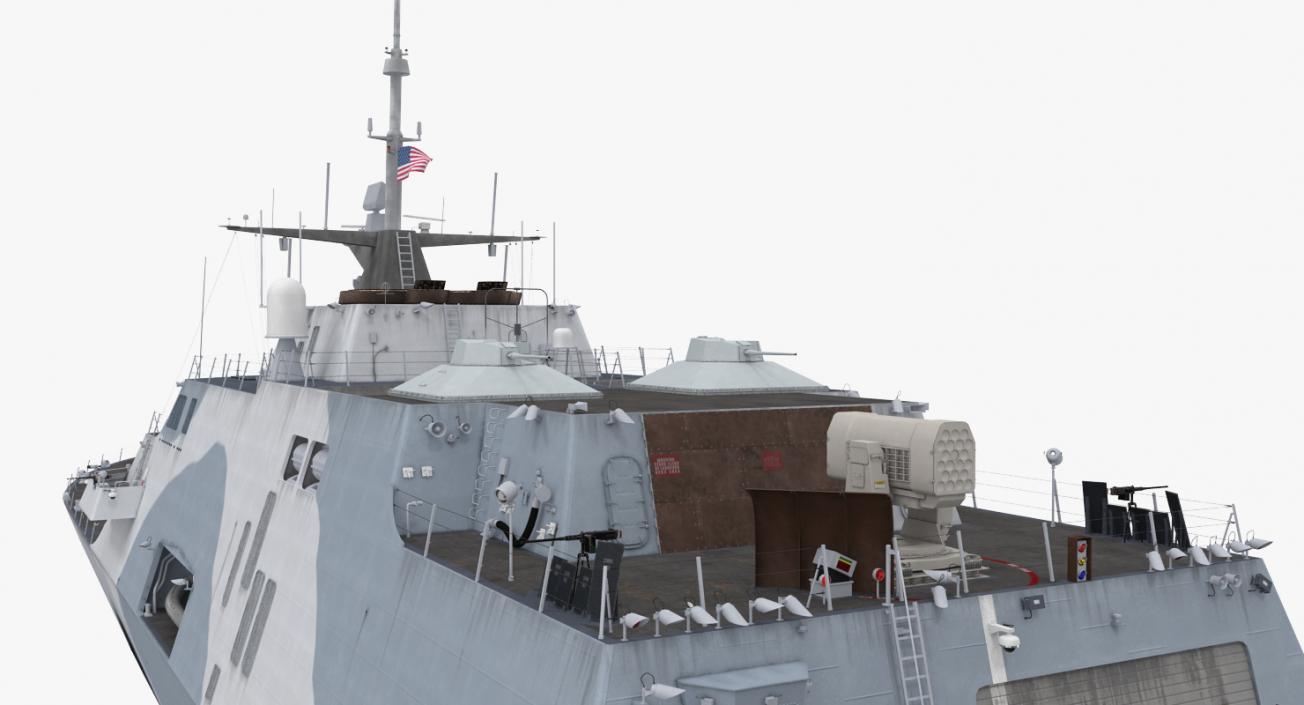 3D LCS-1 USS Freedom Littoral Combat Lead Ship model