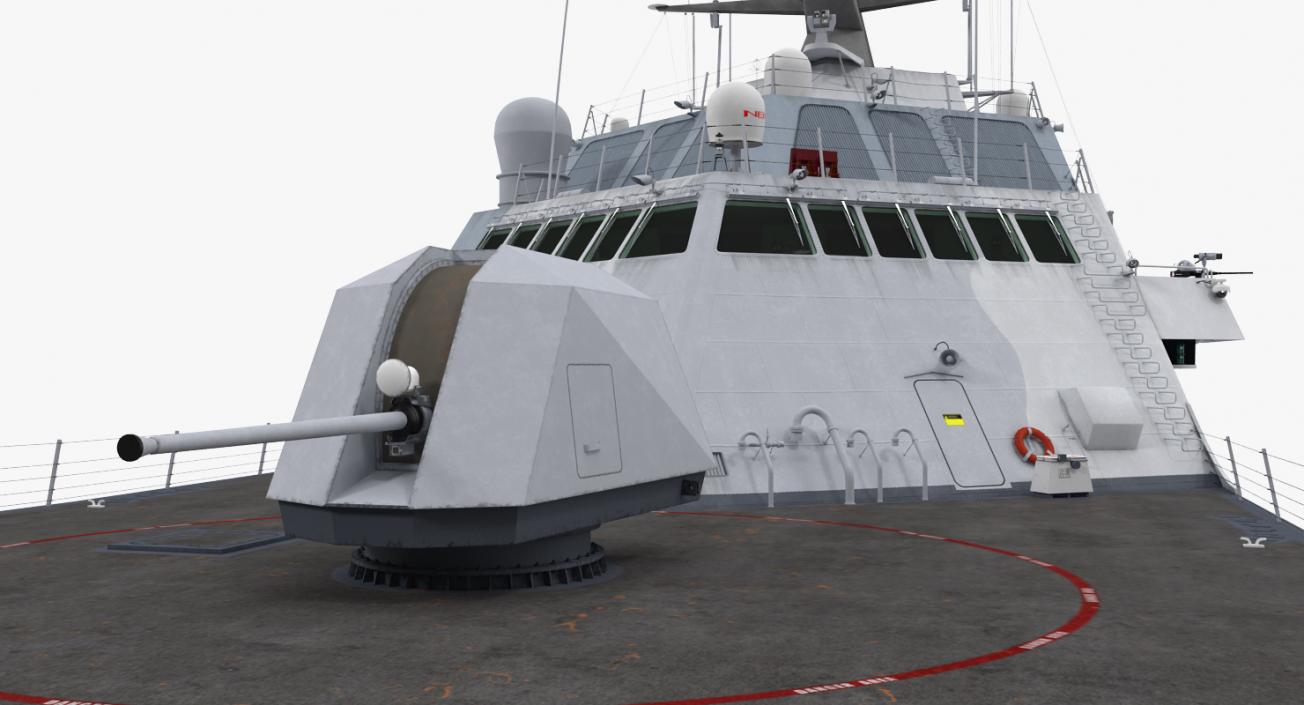 3D LCS-1 USS Freedom Littoral Combat Lead Ship model