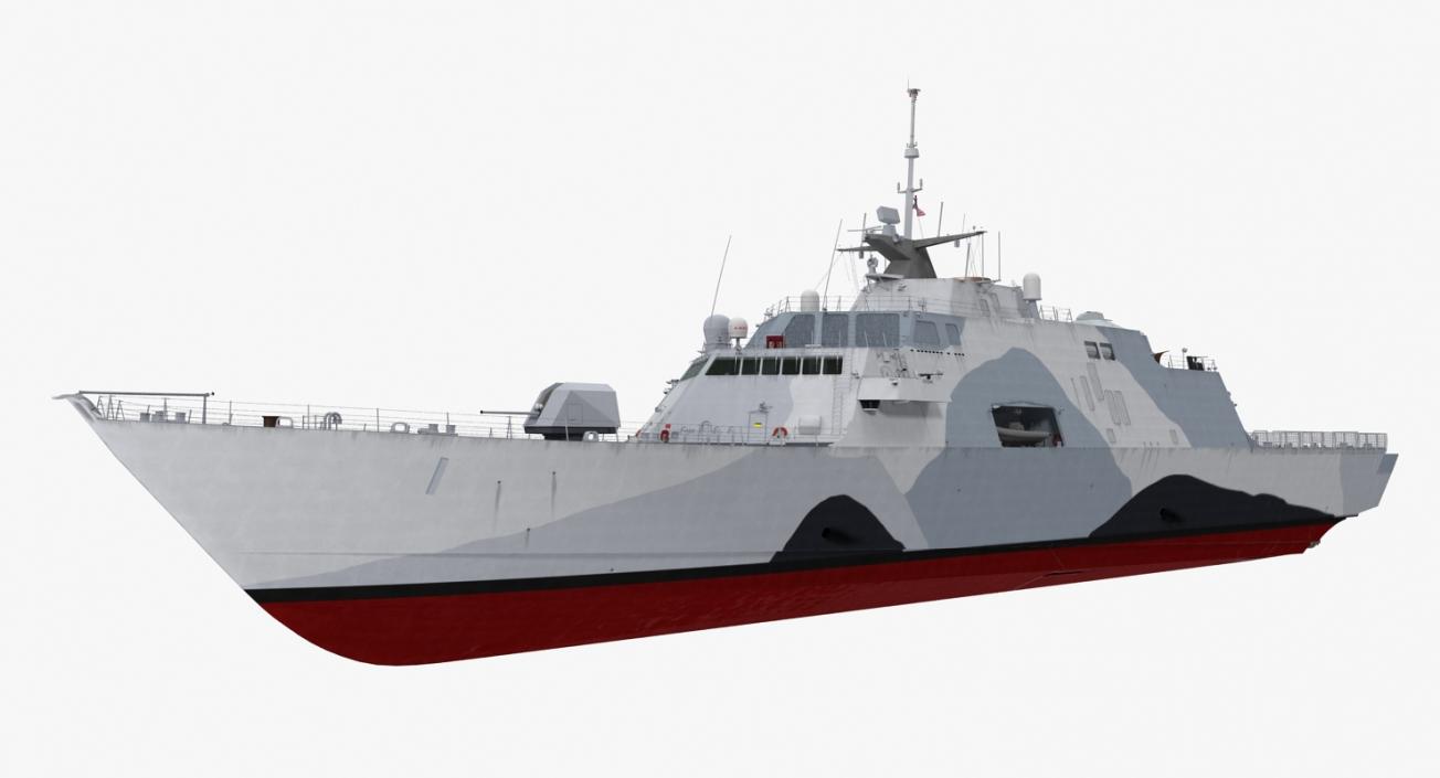 3D LCS-1 USS Freedom Littoral Combat Lead Ship model