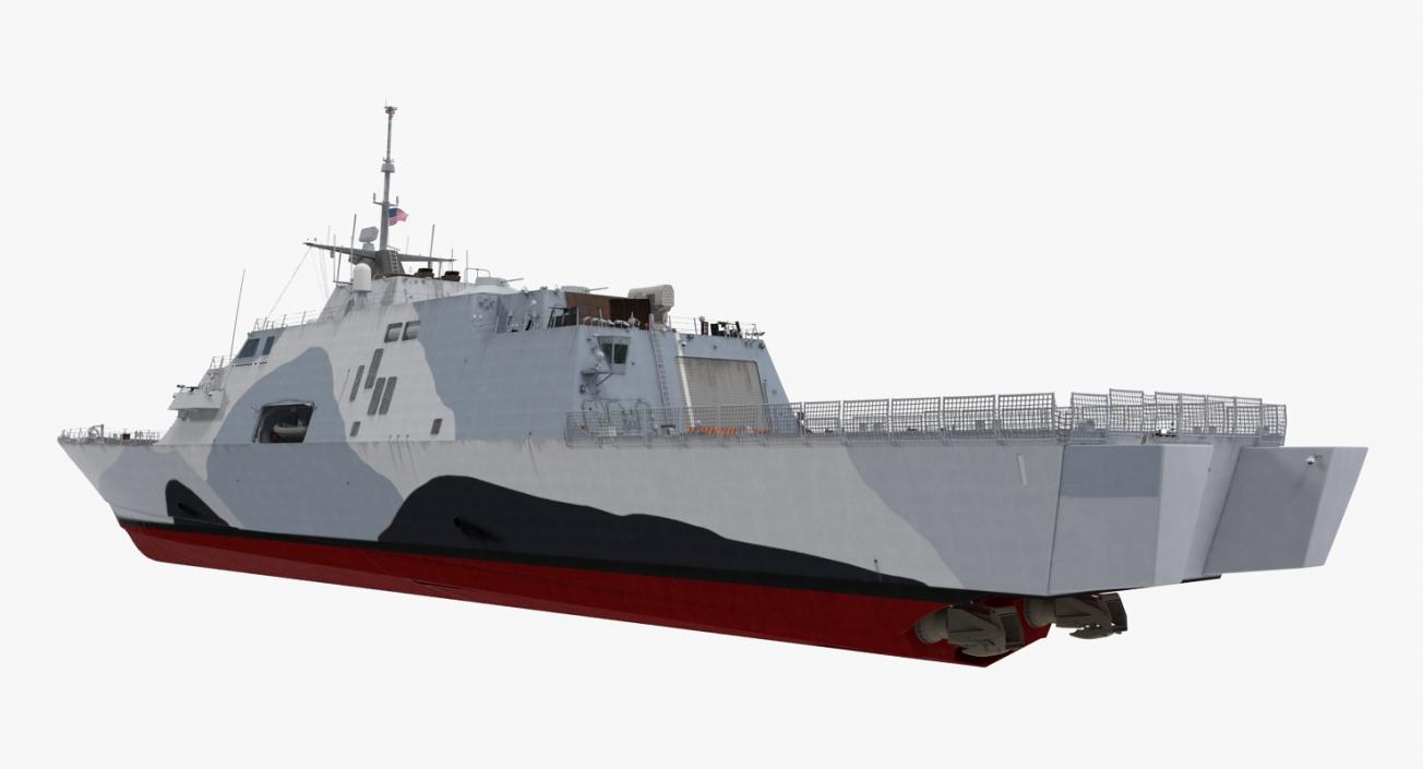 3D LCS-1 USS Freedom Littoral Combat Lead Ship model