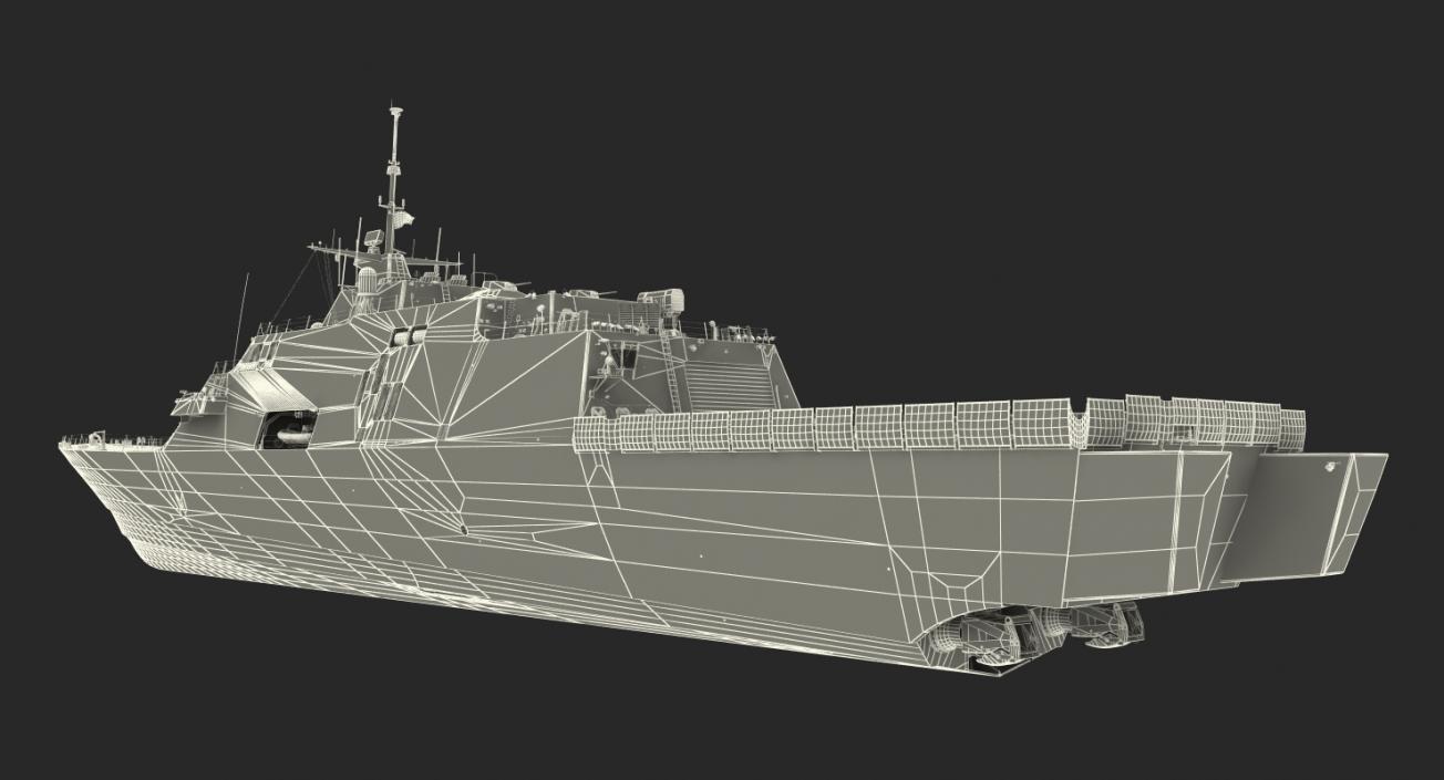 3D LCS-1 USS Freedom Littoral Combat Lead Ship model