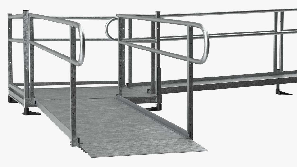 3D Aluminum Modular Wheelchair Ramp Set