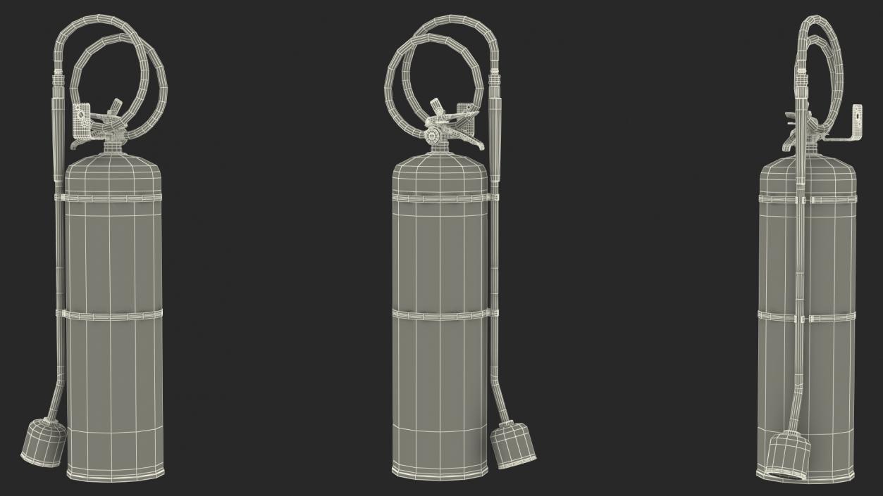 Amerex 12Kg Class D Copper Fire Extinguisher 3D model