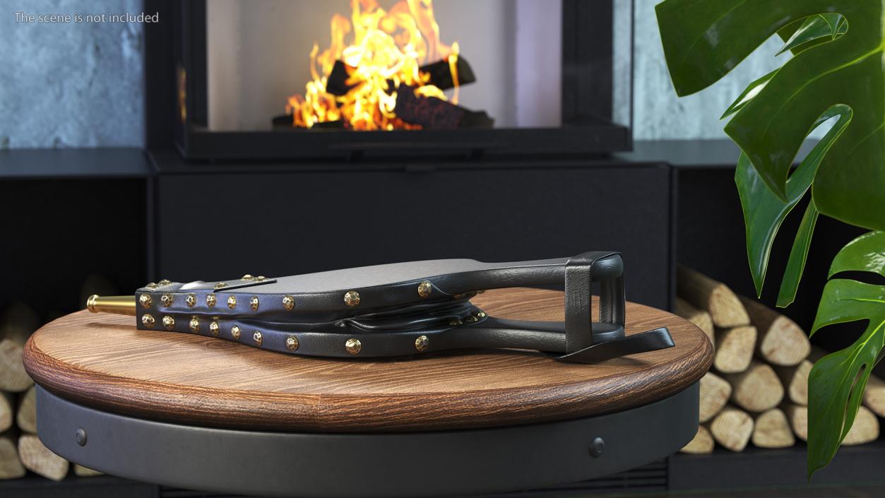 Manual Fireplace Blower Black 3D model