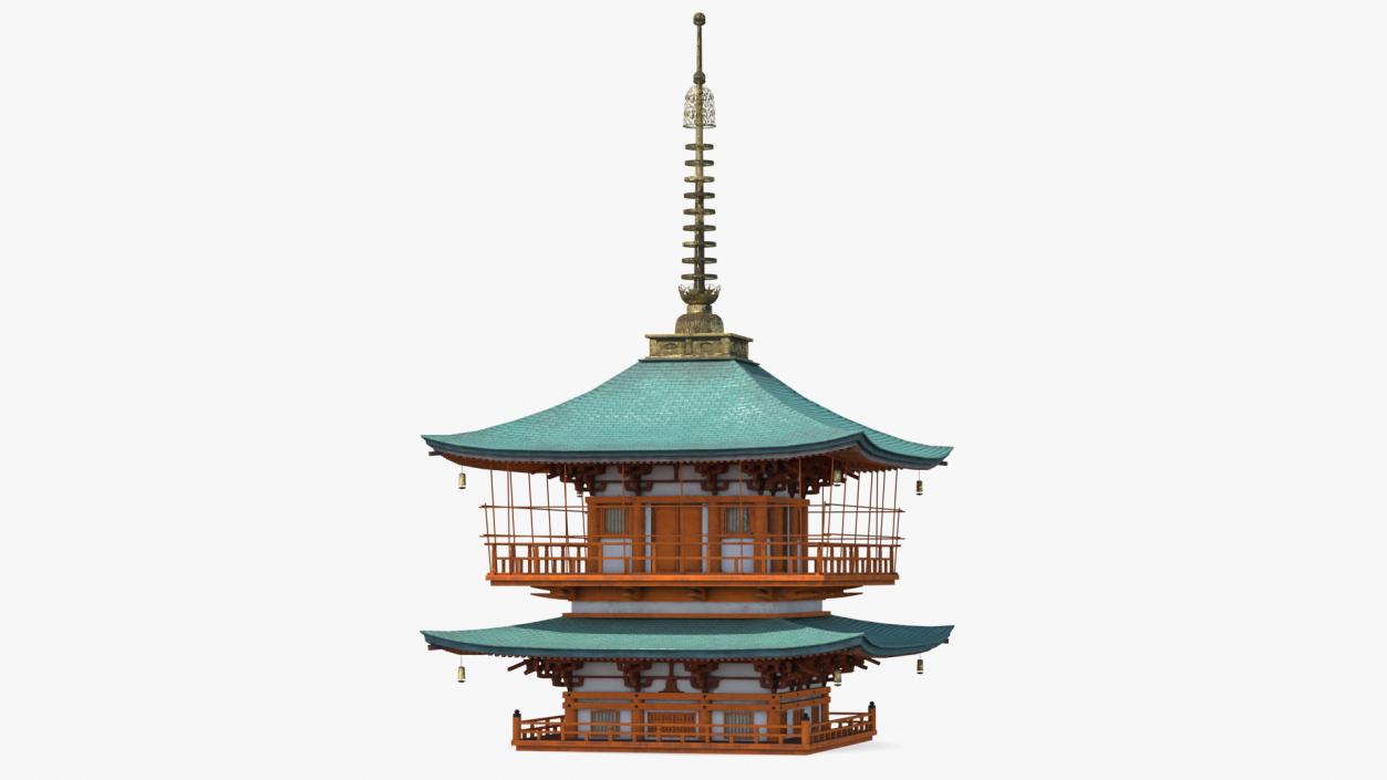 3D model Japanese Pagoda Roof