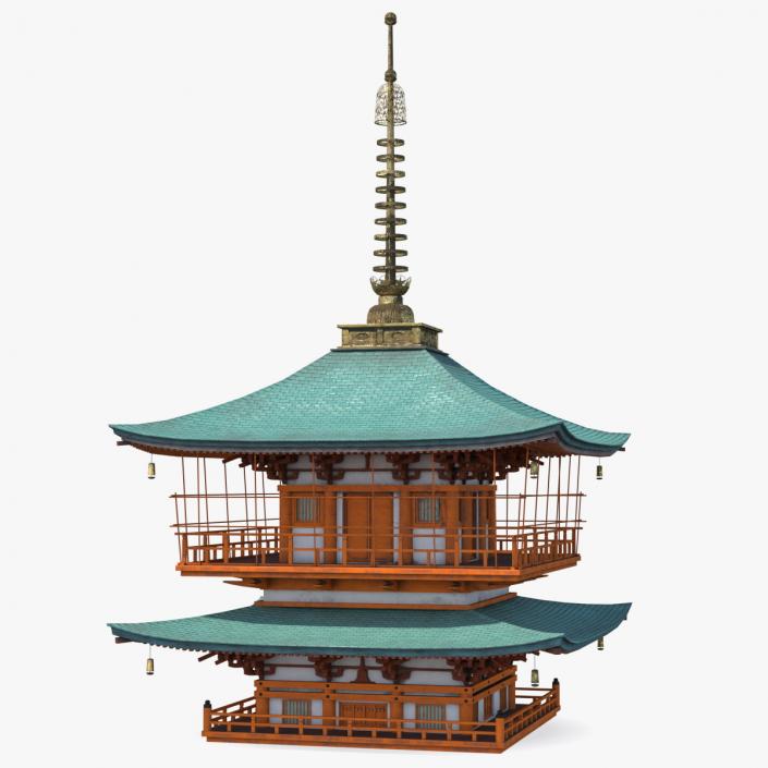 3D model Japanese Pagoda Roof