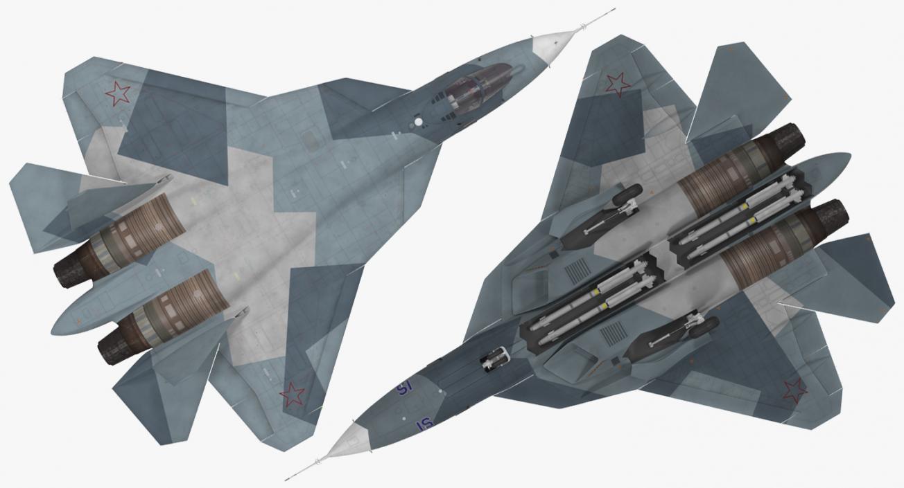 3D Sukhoi T-50 PAK FA model