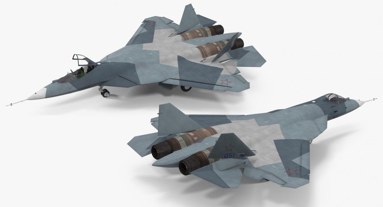 3D Sukhoi T-50 PAK FA model