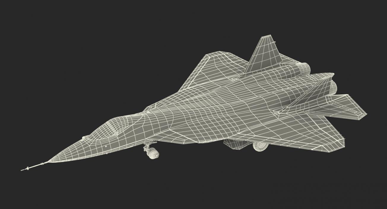 3D Sukhoi T-50 PAK FA model