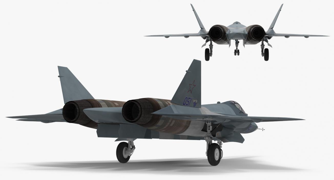 3D Sukhoi T-50 PAK FA model