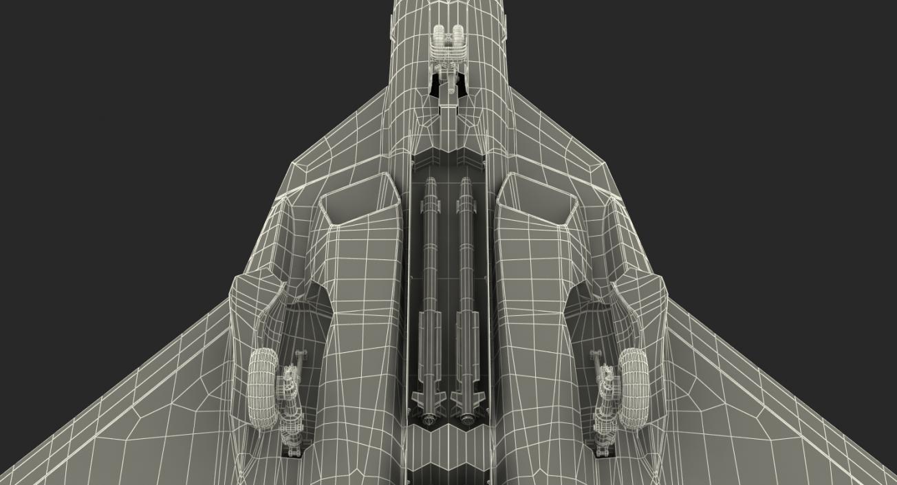 3D Sukhoi T-50 PAK FA model