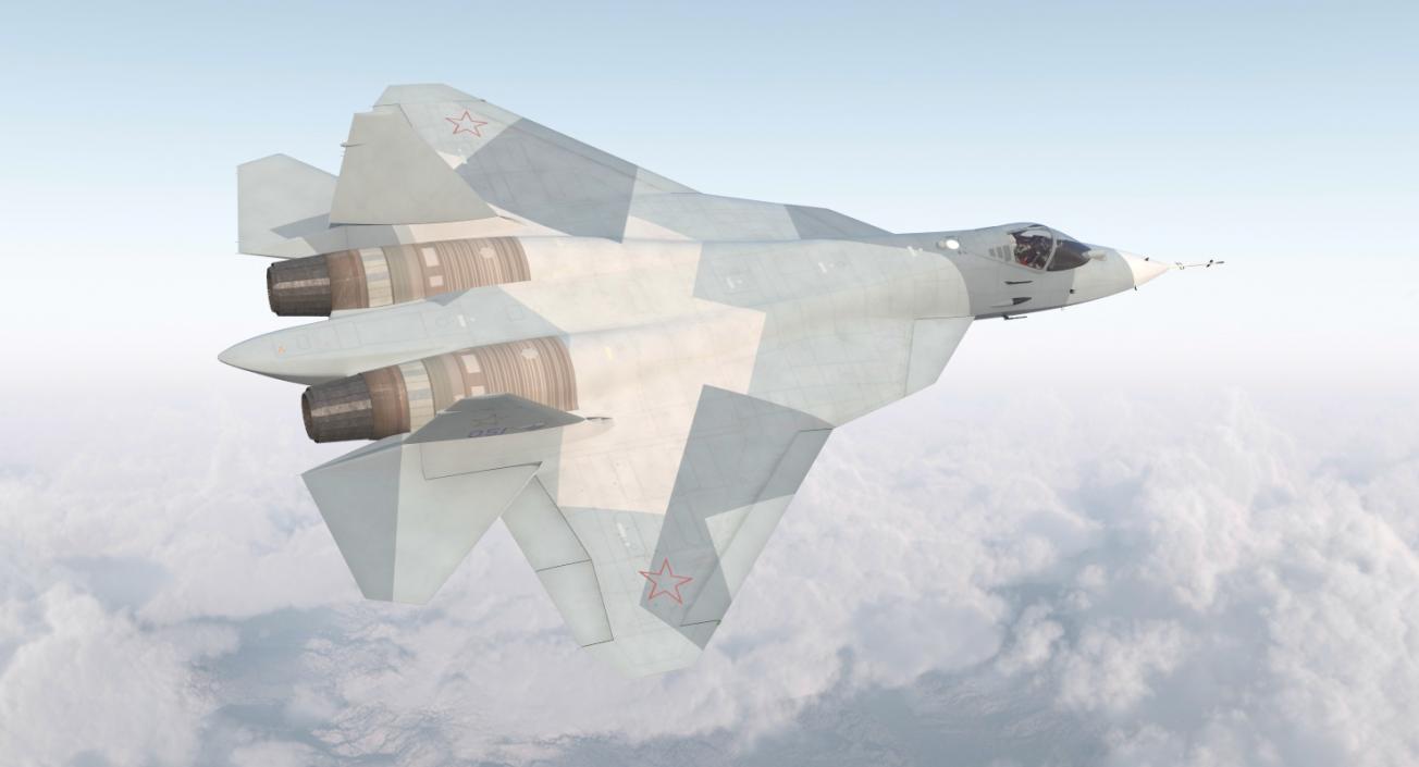 3D Sukhoi T-50 PAK FA model