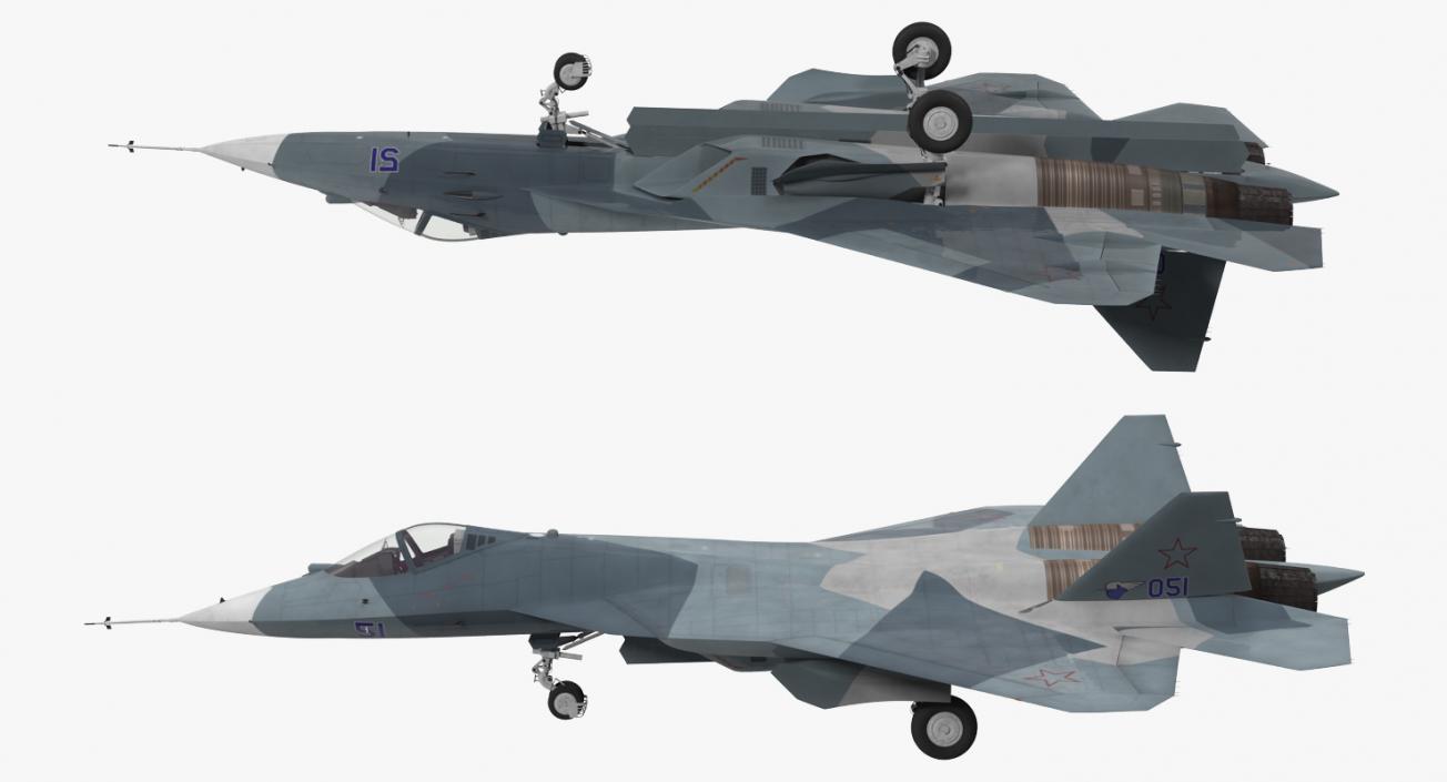 3D Sukhoi T-50 PAK FA model