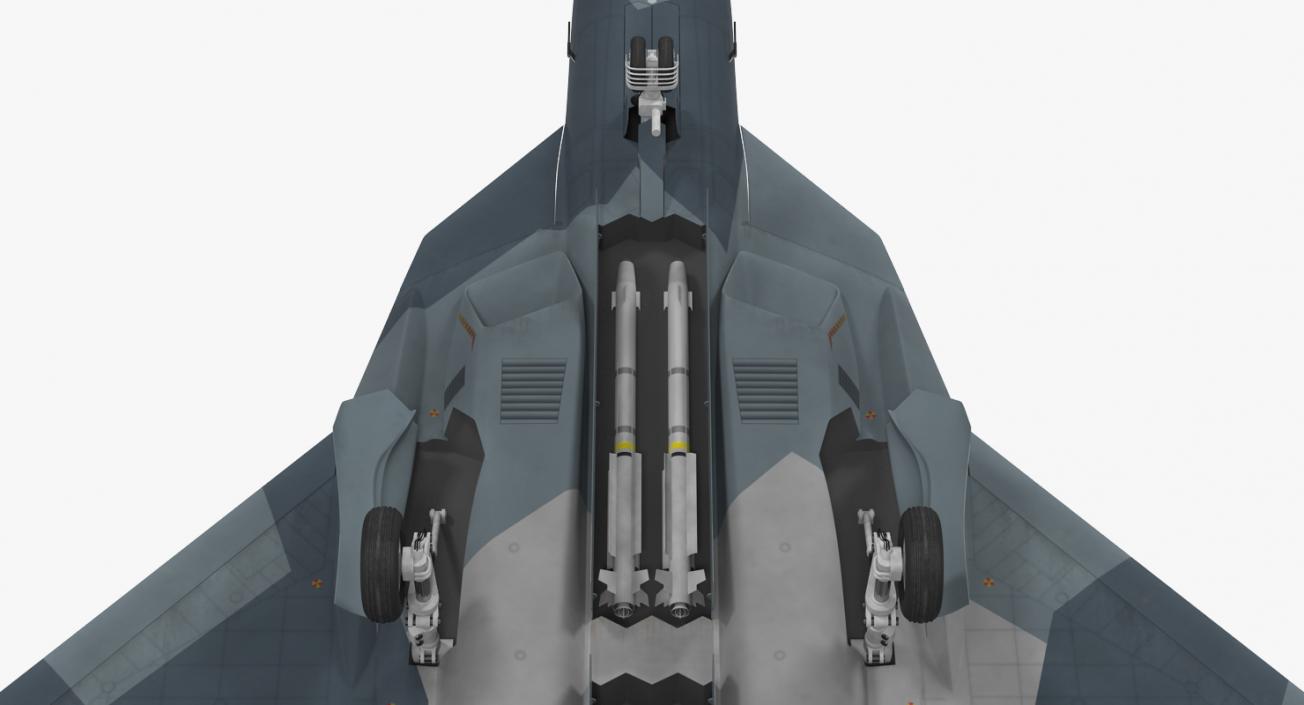 3D Sukhoi T-50 PAK FA model