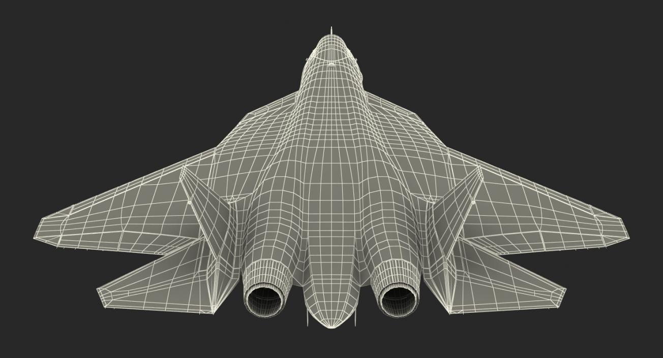 3D Sukhoi T-50 PAK FA model