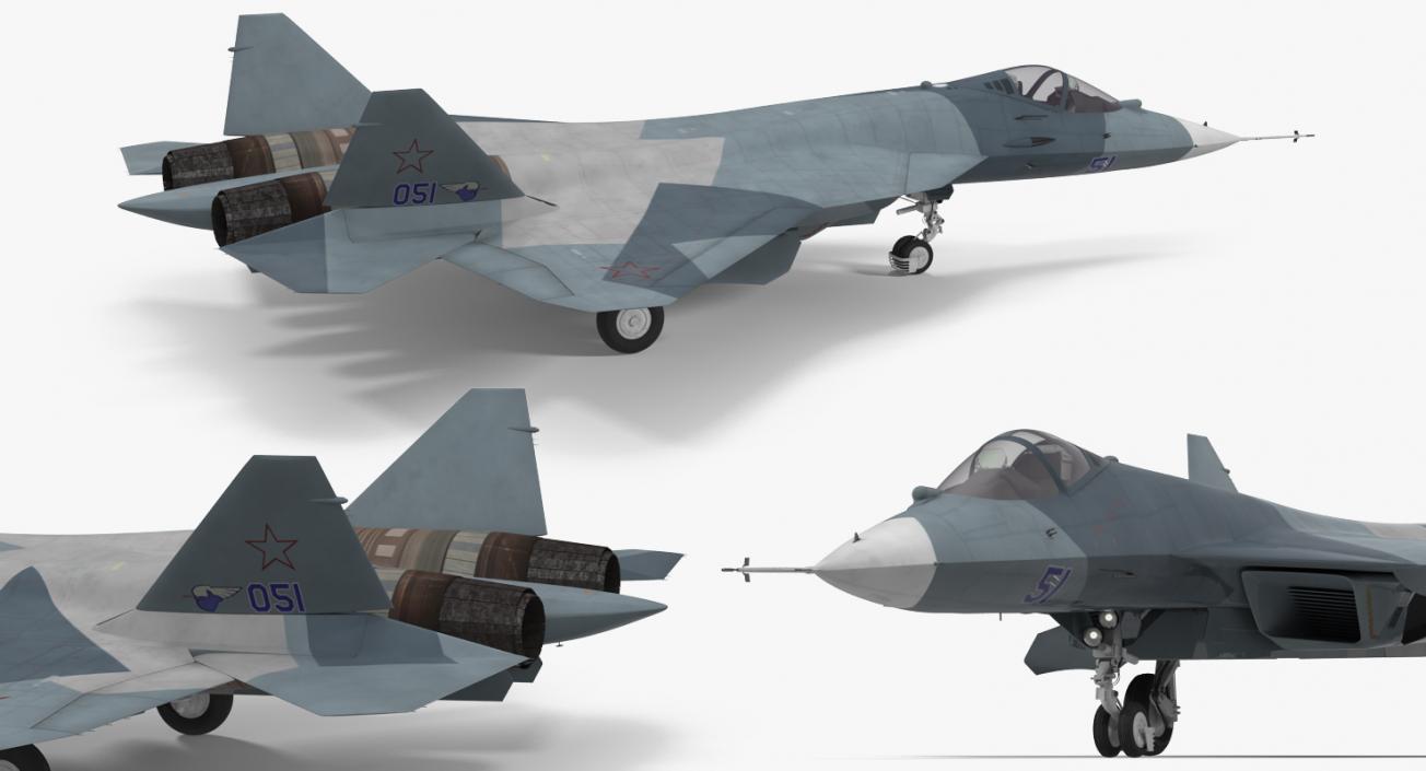 3D Sukhoi T-50 PAK FA model