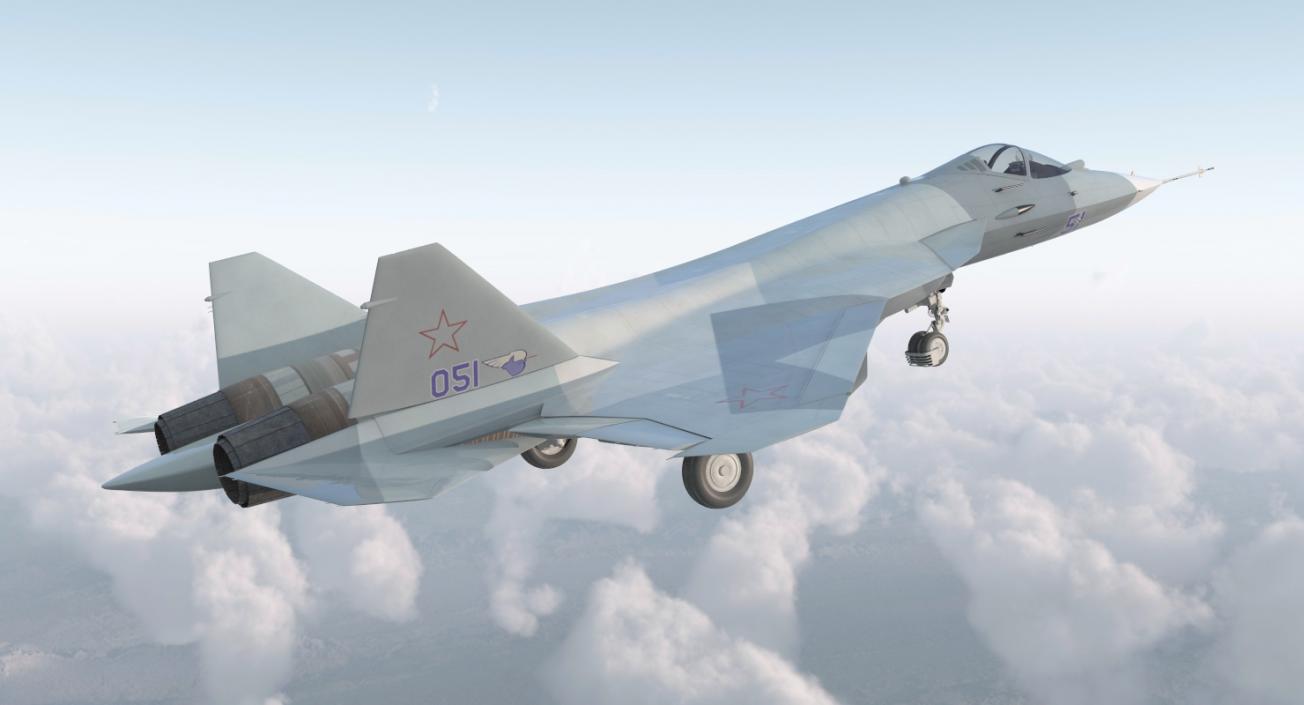 3D Sukhoi T-50 PAK FA model