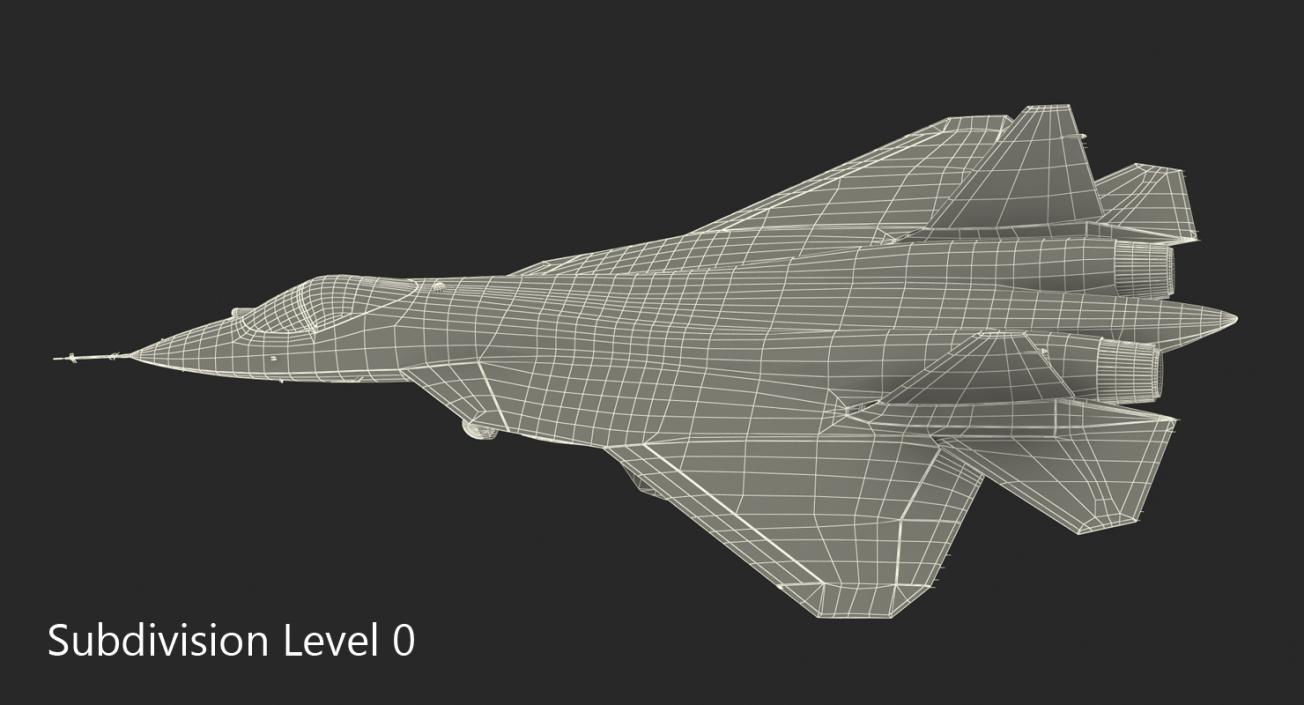 3D Sukhoi T-50 PAK FA model