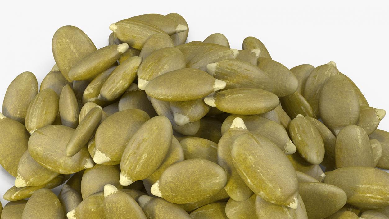 3D model Peeled Pumpkin Seeds