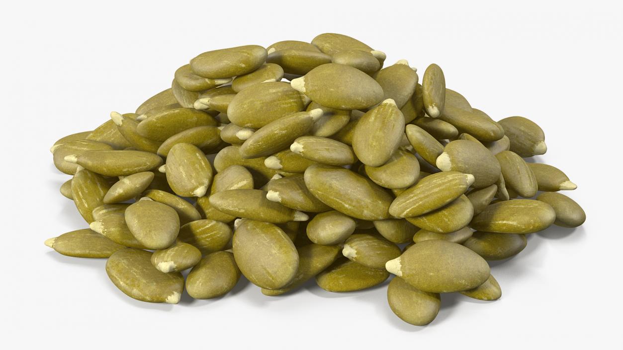 3D model Peeled Pumpkin Seeds