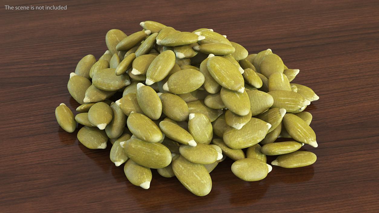 3D model Peeled Pumpkin Seeds