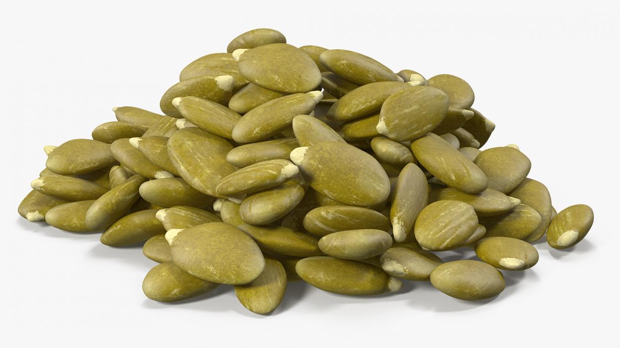 3D model Peeled Pumpkin Seeds