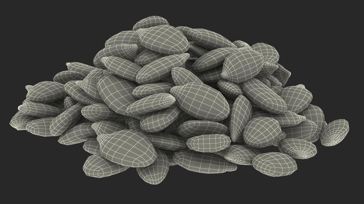 3D model Peeled Pumpkin Seeds