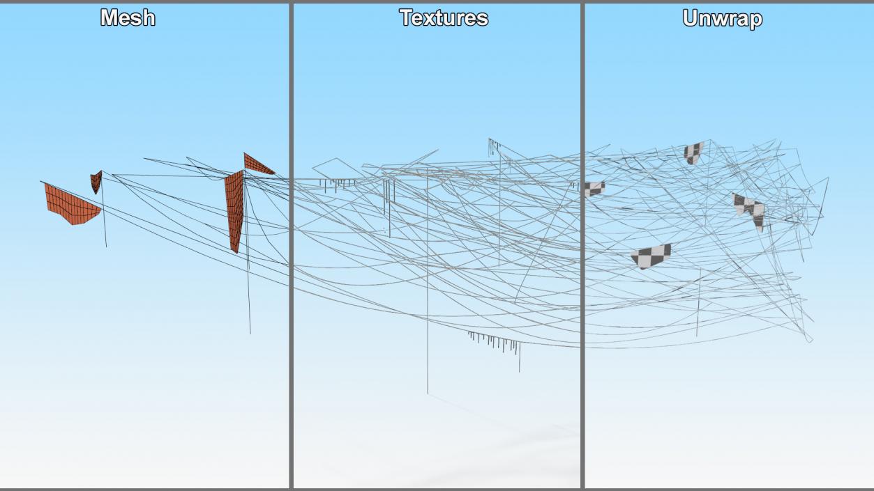 Spider Webs Collection 3 3D model