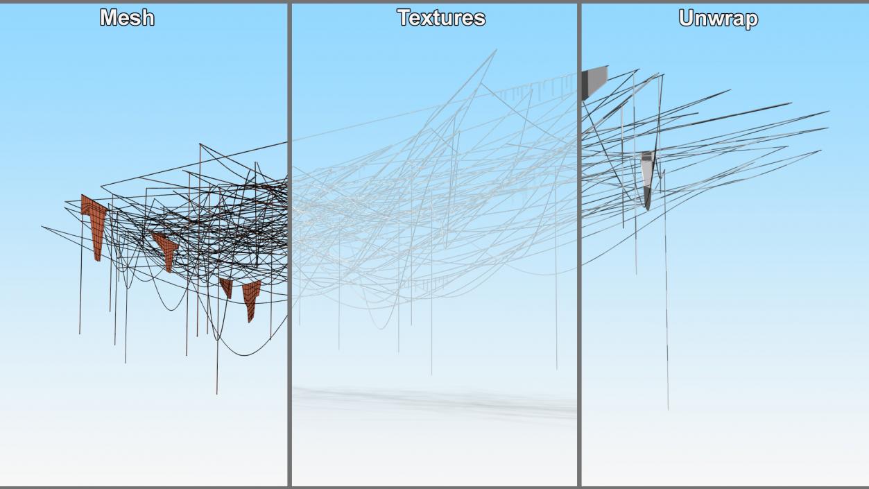 Spider Webs Collection 3 3D model