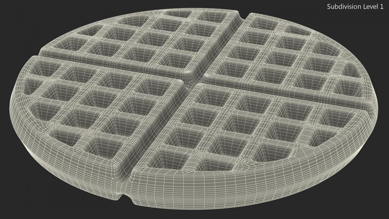 Round Waffle 3D