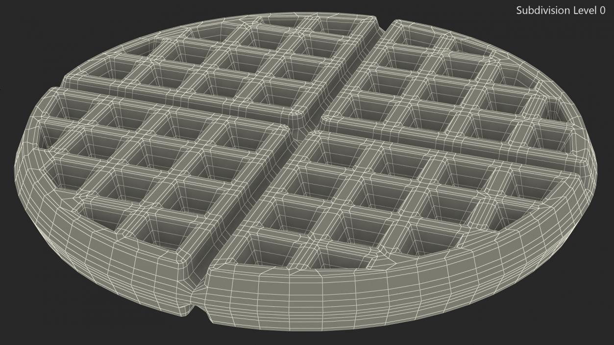 Round Waffle 3D