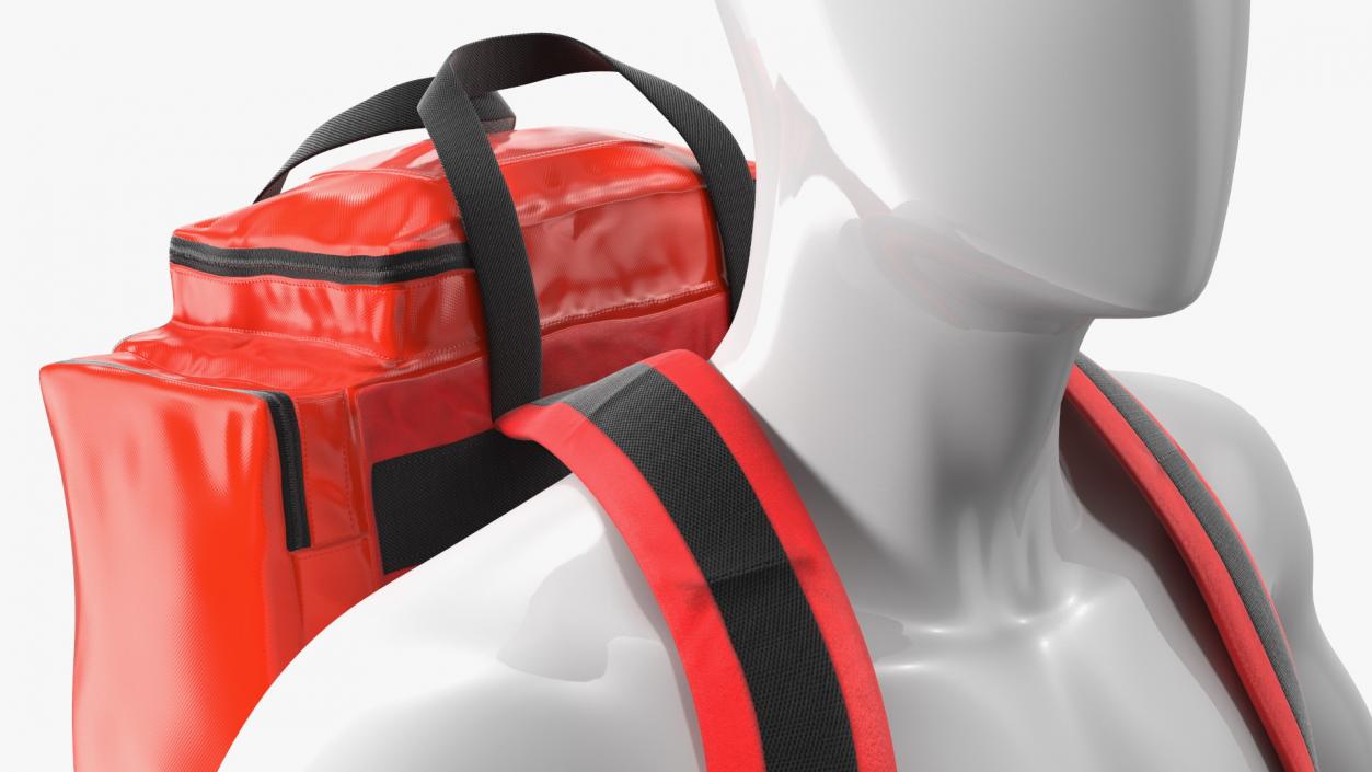 3D model Rescue Rucksack on a Mannequin