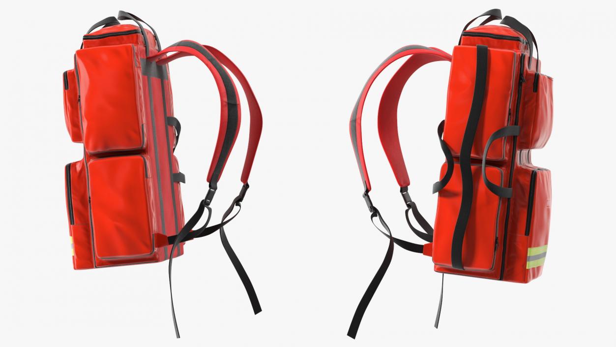 3D model Rescue Rucksack on a Mannequin