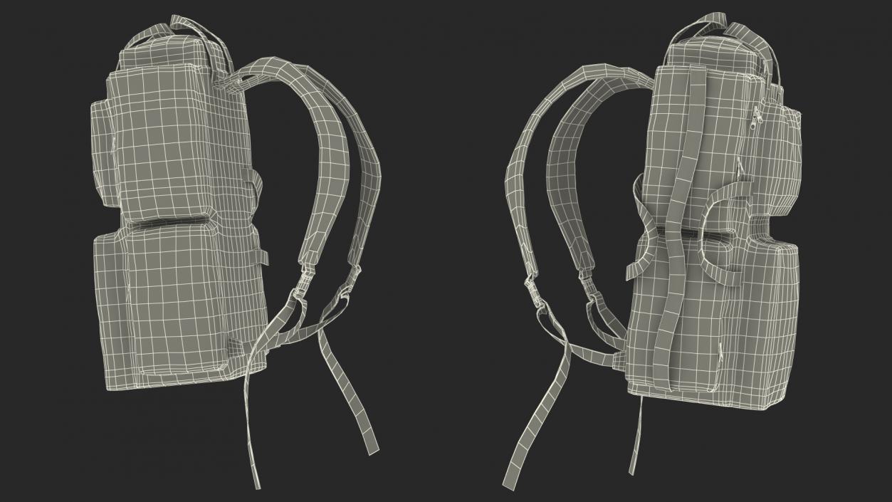 3D model Rescue Rucksack on a Mannequin