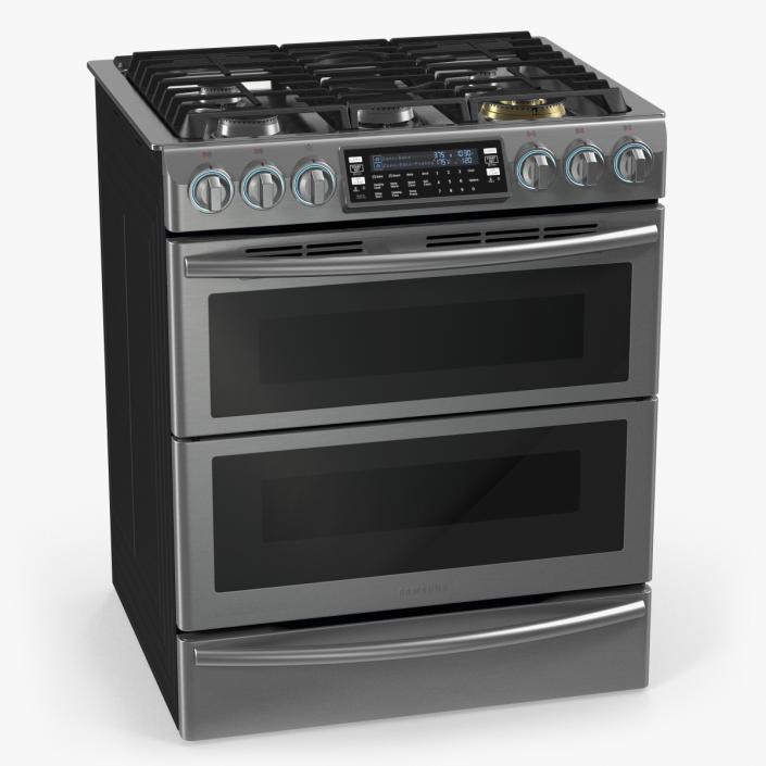 Dual Fuel Range with 5 Gas Burners Samsung 3D