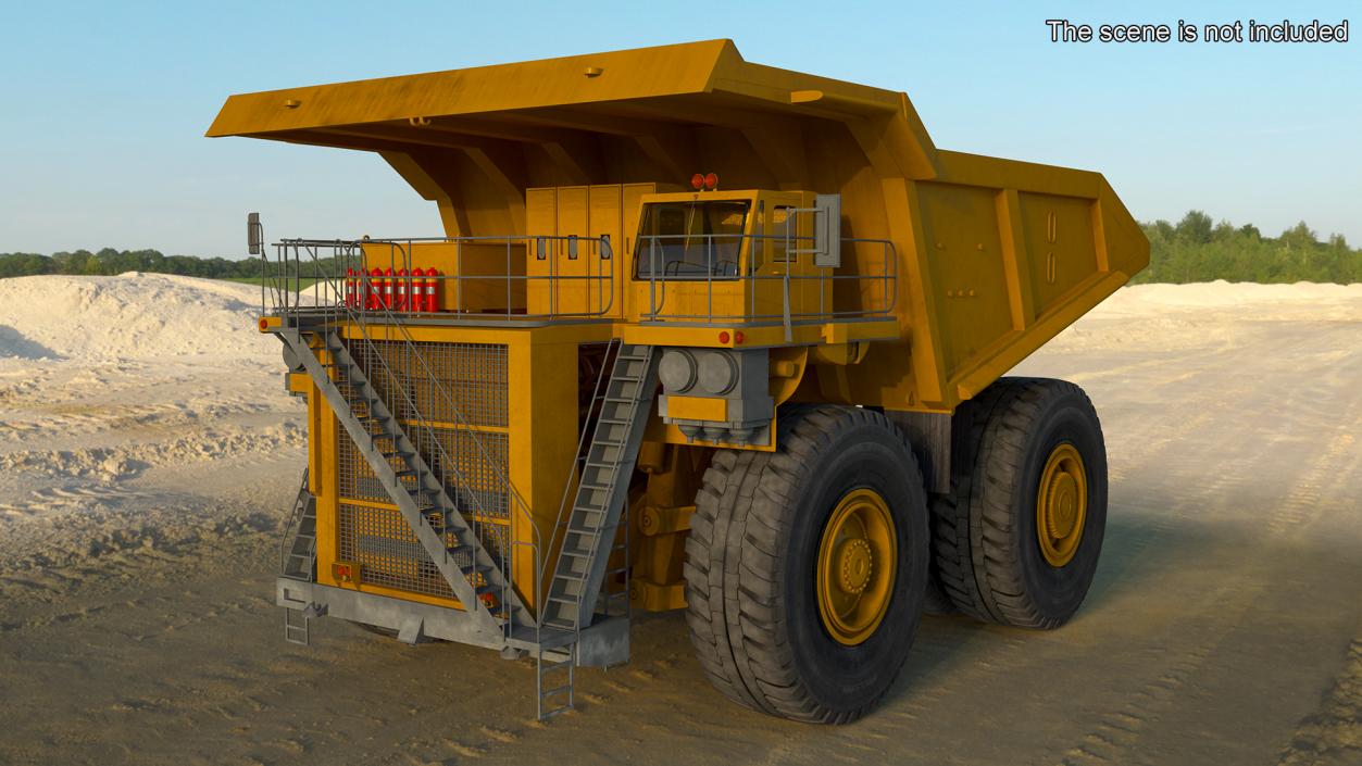 Mining Dump Truck Rigged 3D model