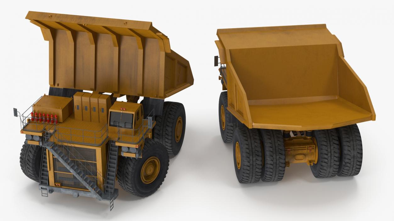 Mining Dump Truck Rigged 3D model