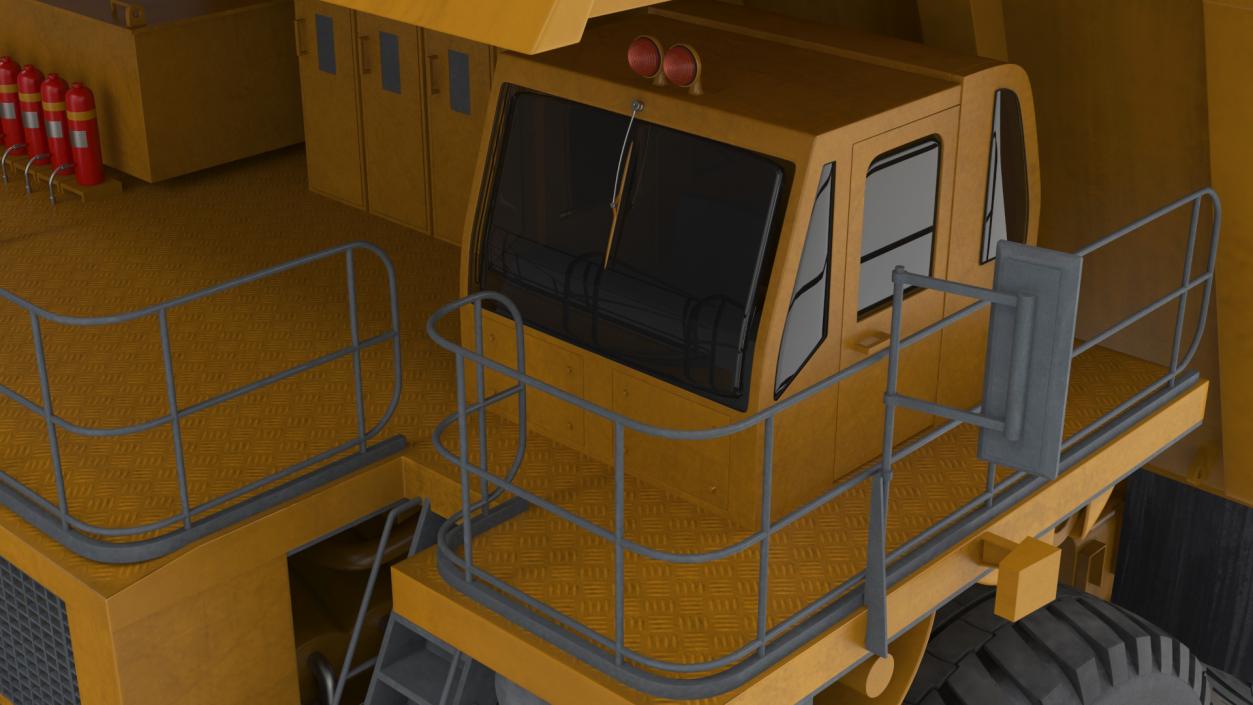 Mining Dump Truck Rigged 3D model