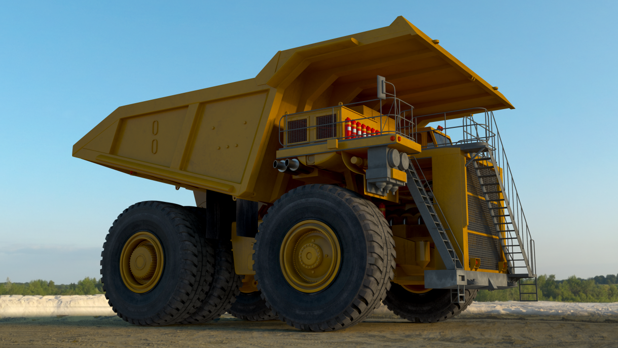 Mining Dump Truck Rigged 3D model