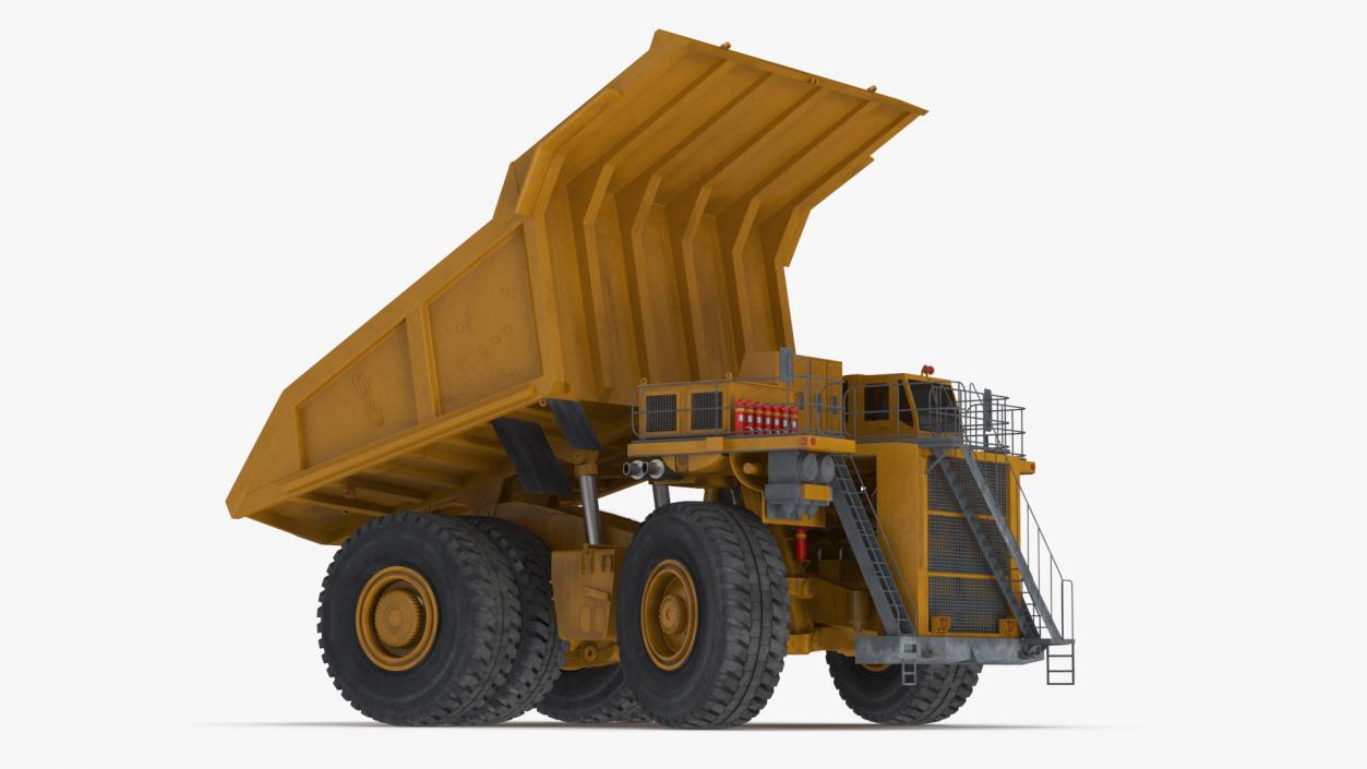 Mining Dump Truck Rigged 3D model