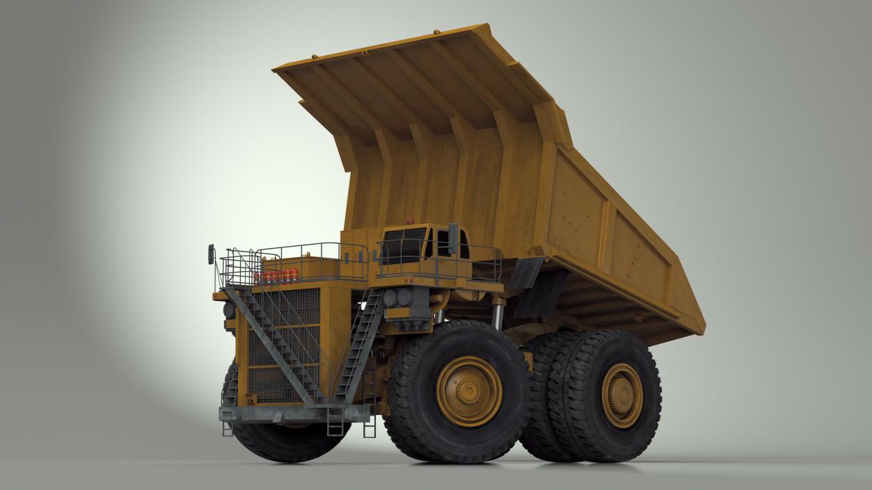 Mining Dump Truck Rigged 3D model