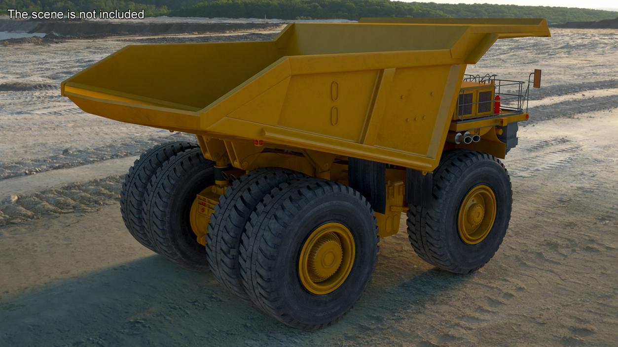 Mining Dump Truck Rigged 3D model