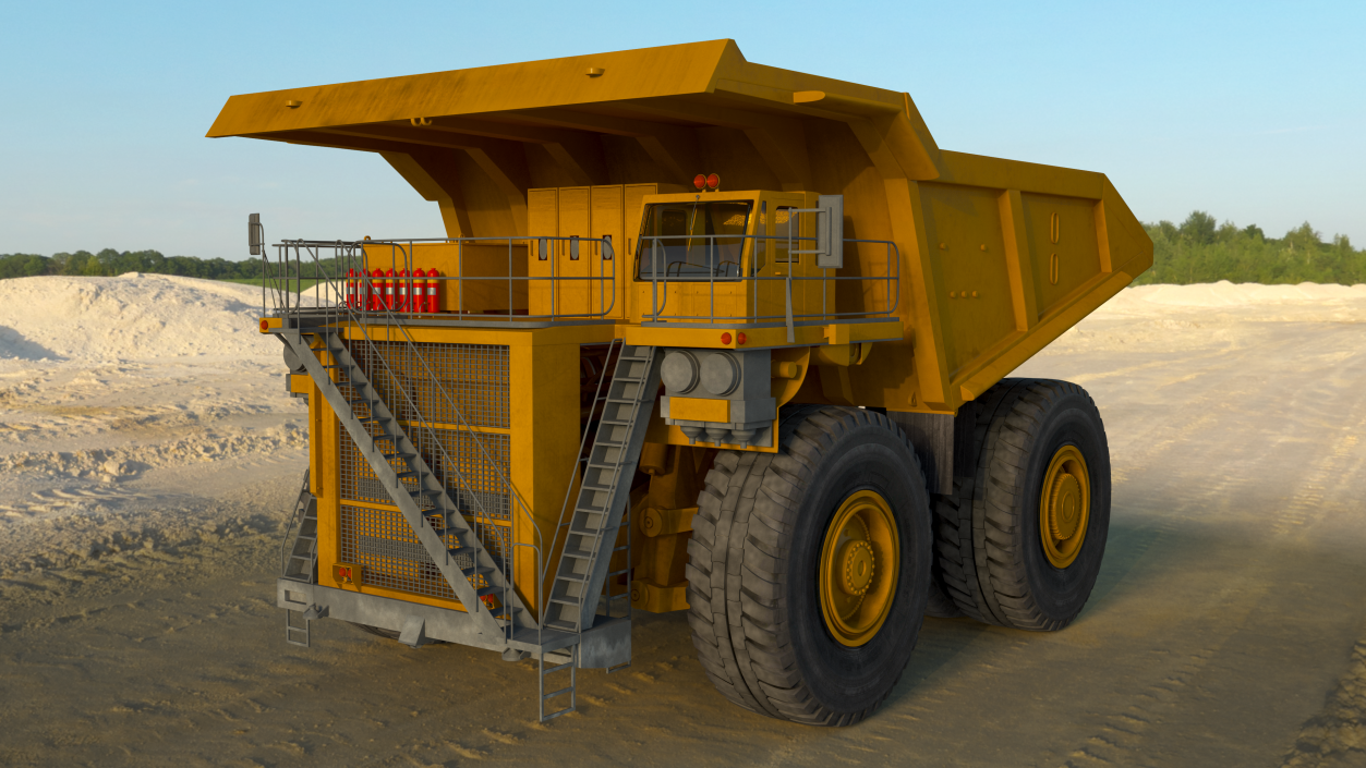 Mining Dump Truck Rigged 3D model